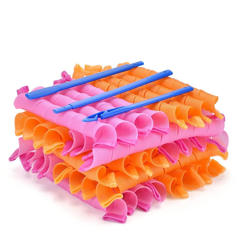 CENPEK 40 Pieces Spiral Hair Rollers for Long Hair No