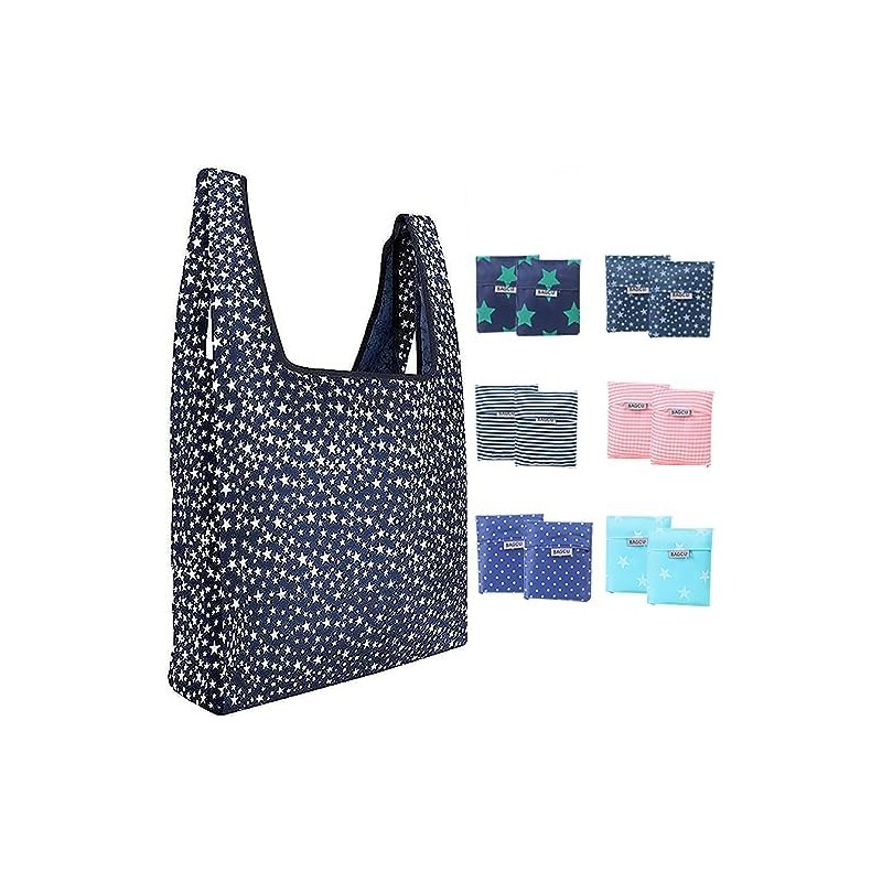 12-Pack Bolsas Ecológicas, Bolsa de Compras Portátil Reutilizable
