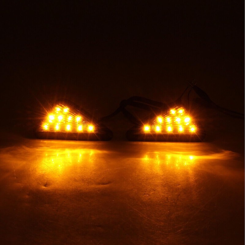 CBR LED Turn Signal Lights - Smoked Flush Mount Hyper-Bright