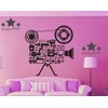 Heaven Decors Retro Video Shooting Camera Black Home Decor Wall