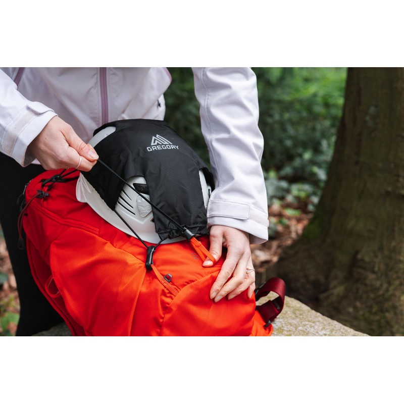 Gregory Unisex Adult Packable Helmet Holder, Black (Obsidian Black), One