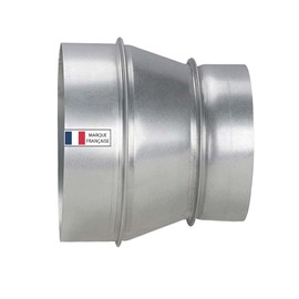 AIROPE - RA- 80/100 mm reducer for ventilation ducts made of galvanised steel, corrosion resistant, ideal for ventilation, heating, drainage, extractor, air conditioning. Durable performance. Wide