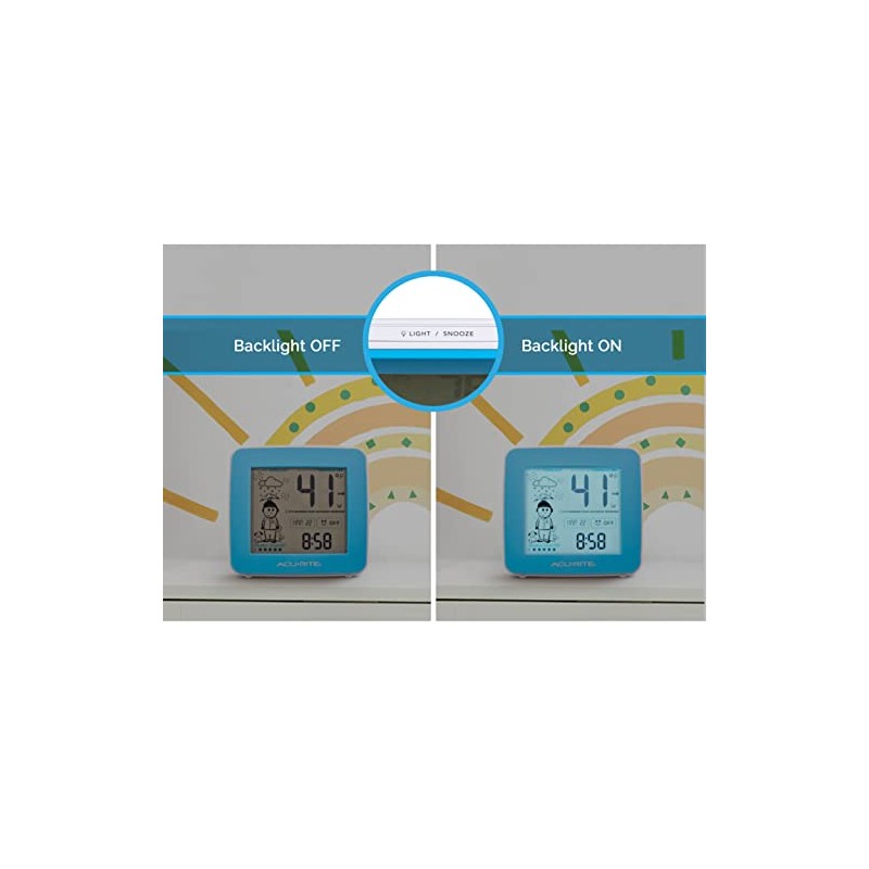 AcuRite What-to-Wear Weather Station with Alarm Clock, Time, Date, and