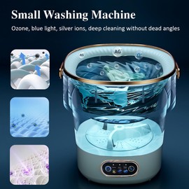 Portable Washing Machine,Mini Washer 16L Upgraded With Spin Basket,Small Clothes Folding Washing Machine Of Underwear, Baby And Small Clothes,Suitable For Home Apartments Dormitories, Hotels Beige