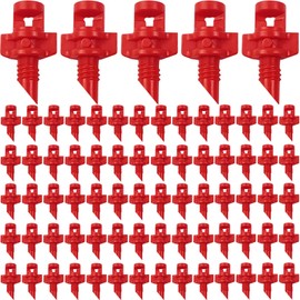 RONYOUNG 210PCS 360 Degree Misting Nozzle Irrigation, Sprinklers Sprayer for Garden Irrigation System, Micro Sprayer Refraction Automizing Drippers