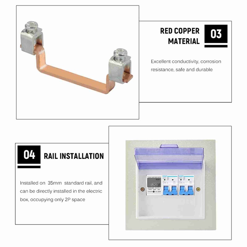 Digital Electric Energy Meter Single Phase DIN Rail Electricity Meter