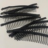 ArrErr 10 Pack Wig Comb Long 20 Teeth Clips Black