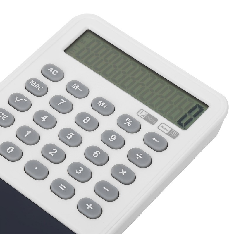 Calculator Writing Tablet White LCD 12‑Digit Display Portable Painting Handwriting