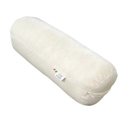 GM Neck Bolster for Neck, Back and Legs 40 x 15 cm Made in Italy with Waterproof and Dirt-Resistant Fabric Cover, White