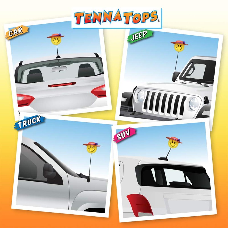 Tenna Tops Cute Red Hat Lady Car Charm Antenna Topper