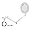 10X Magnifying Glass with LED Light Flexible Arm Brightness Adjustable