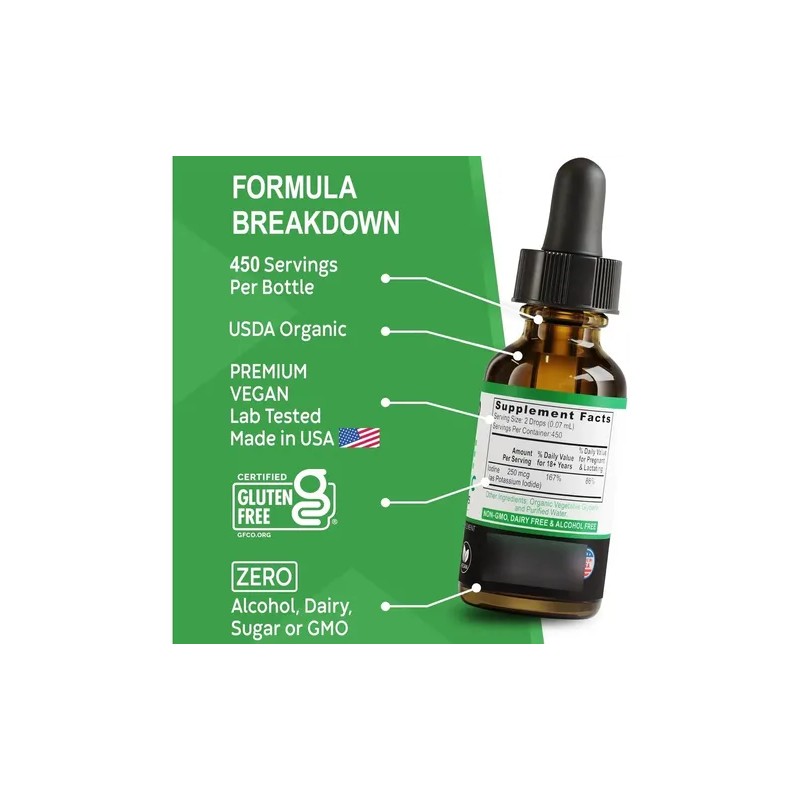 Dr. Bo Gotas De Yodo 1 Oz, Orgánico