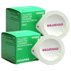Refill Innisfree Collagen Green Tea Ceramide Elasticity Barrier Cream 50ml x 2 / 리필 이니스프리 콜라겐 그린티 세라마이드 탄력장벽 크림 50ml x2개