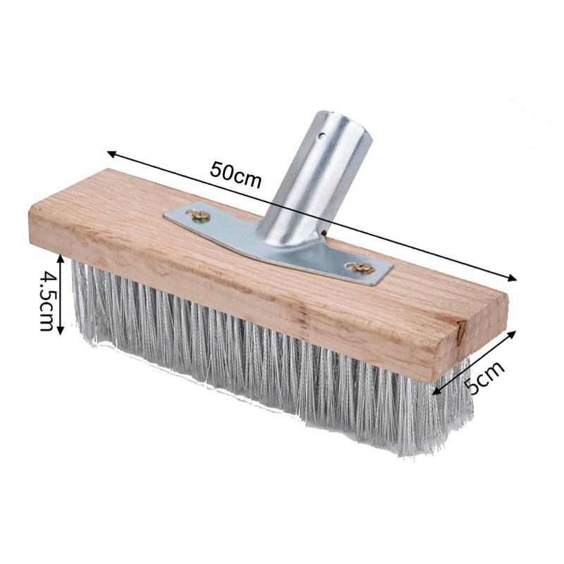 Stainless Steel Wire Floor Brush 50cm Strong Cleaning Heavy Duty