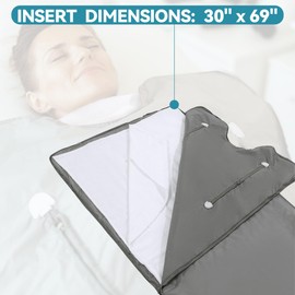 BALAPET 2 Pack Sauna Blanket Insert Towel,100% Cotton Insert for Sauna Blanket, Soft Absorbent Sauna Towel for Infrared Sauna Blankets,Reusable and Machine Washable