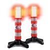 STP Emergency LED Road Flares, 3 Separate Lighting Modes: Flashing