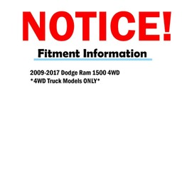 Detroit Axle - 4PC Front Upper Control Arms w/Ball Joints and Front Sway Bars for 2009 2010 2011 2012 2013 2014 2015 2016 2017 Dodge Ram 1500 4WD 4x4 Only