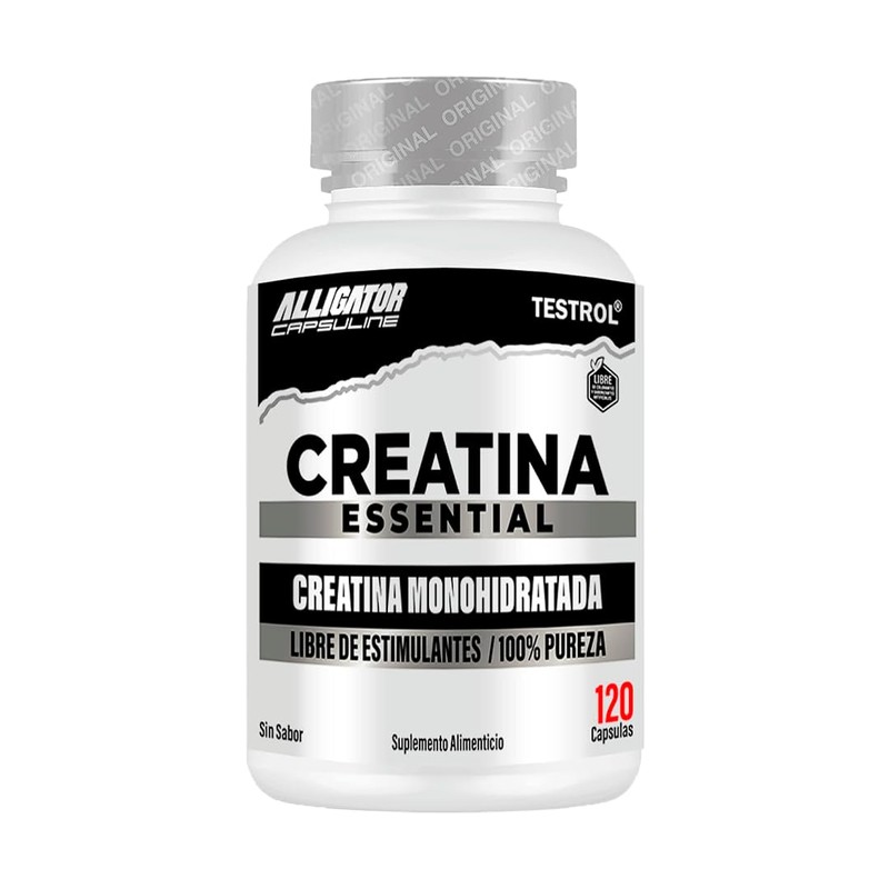 Testrol Creatina Essential Creatina Monohidratada Apoyo a Potencia, Resistencia y