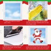 JarThenaAMCS 9 Sheets Merry Christmas Window Cling Stickers Cartoon Xmas