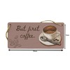 Plywood Coffee Lover Hanging Sign, Kitchen Decor with Full Colour