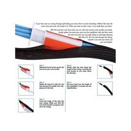 Kable Kontrol Wire Loom Installation Tool - Orange (1-1/4" - 1-1/2" Inch Wire Looms)