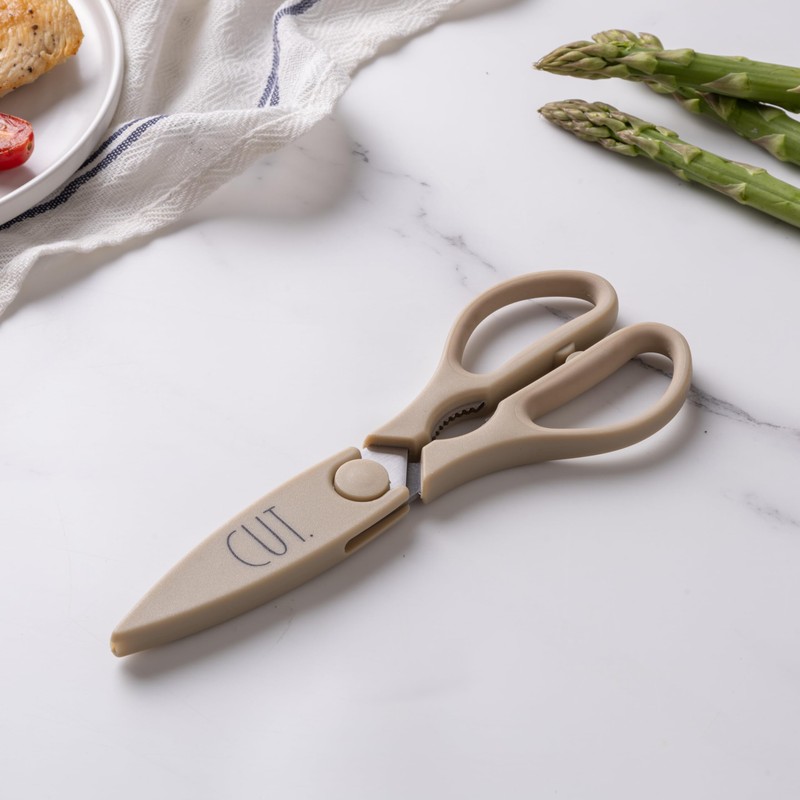 Rae Dunn Kitchen Scissors- Stainless Steel Kitchen Shears, Cooking Scissors
