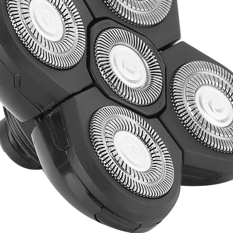 Electric Beard Shaver 5 Blade Rotating Head Waterproof Accessory Replacement
