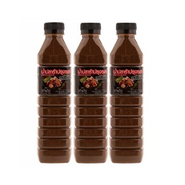 Tummour Thai Fermented Fish Sauce Nam Pla Ra Pla Dak Asian Thai Lao Food Papaya Salad Plara น้ำ ปลาร้า แซป ไมค์ Ships from USA 500ml bottle Choose your Quantity (500ml, 3)