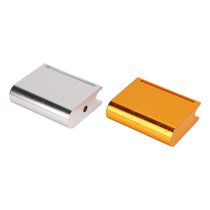 2pcs Leather Edge Slicker Gold Silver Aluminium Alloy Leather Trimming