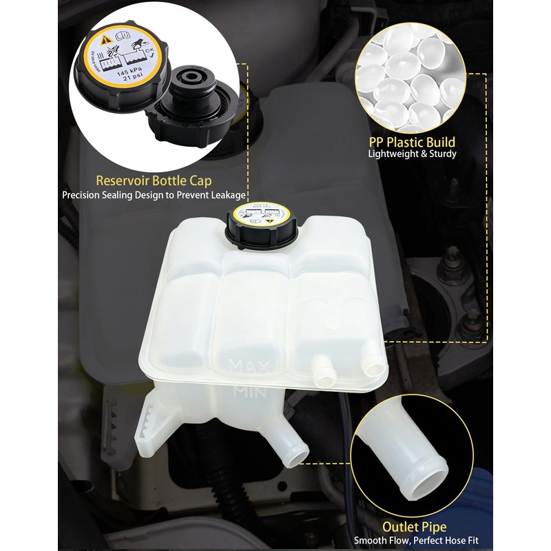 ZZCSZ 603-382 603382 Front Engine Coolant Reservoir Tank Replacement