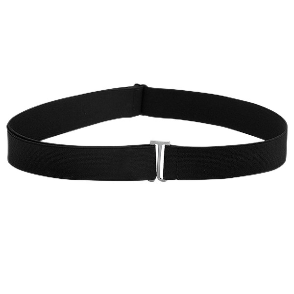 Jasminum Invisible women's belt, adjustable belt, buckle waist belt, women, black belt, women, metal materials, stylish simplicity, fits jeans, trousers and dresses., black