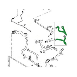 GENUINE LAND ROVER HEATER WATER HOSE COMPLETE INLET / OULET TUBE LR2 3.2L OEM NEW LR006469