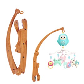 kasanidika Baby Bed Mary Arm, Clip-Type, Folding, Bed Arm Bracket, Compatible with Cribs, Baby Toys, Baby Shower, Baby Preparation, Newborn, Educational Bedding, Easy Installation