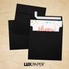 6 x 6 Square Envelopes w/Peel & Press - Black