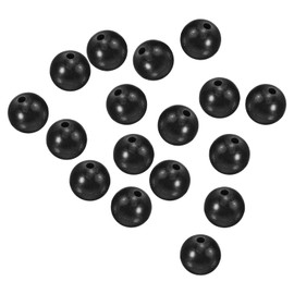 PATIKIL Pack of 200 12 mm Fishing Beads Plastic Fishing Bait Eggs Bead Device Round Black
