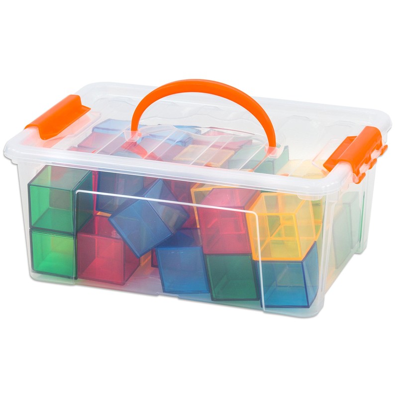 Betzold - Transparent Blocks, Colourful Building Blocks for Light Table,