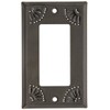 Pierced Country Tin Single GFI Cover Plate in Country Tin