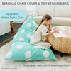 Butterfly Craze Bean Bag Chair Cover, Functional Toddler Toy Organizer,