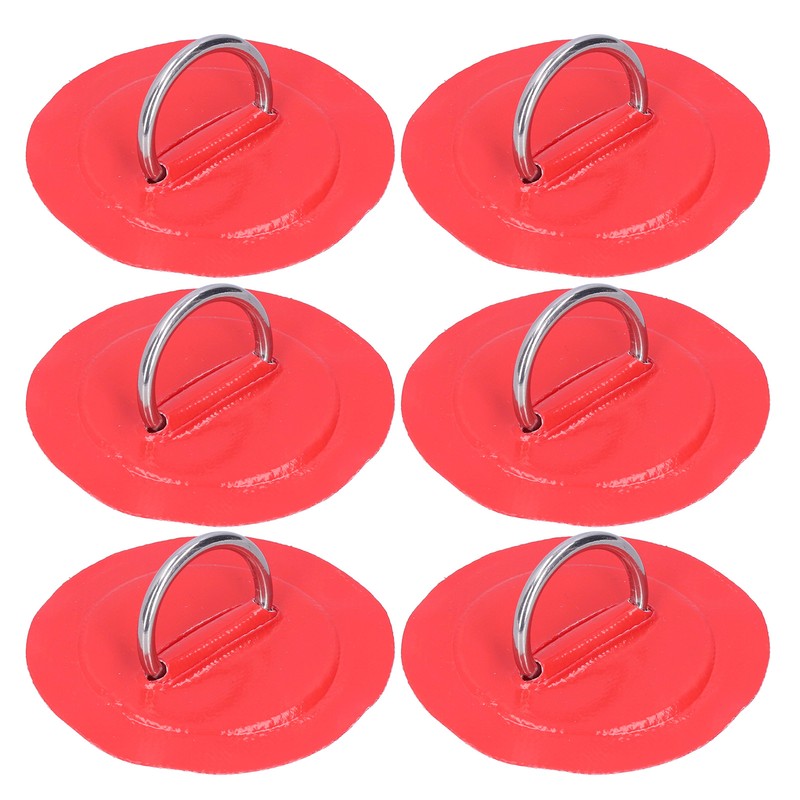 6pcs Inflatable Boat Kayak DRing Pad Patch Marine Fixed Buckle