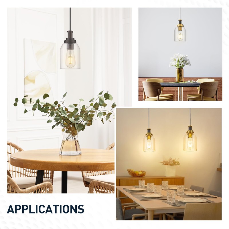 zeyu Modern Hanging Pendant Lights 2 Pack, Kitchen Pendant Lighting