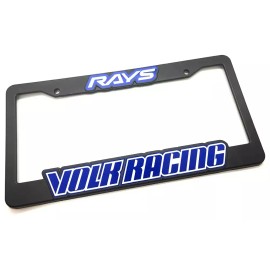 BLVD Rays Volk Racing License Plate Frame Blue TE37 CE28