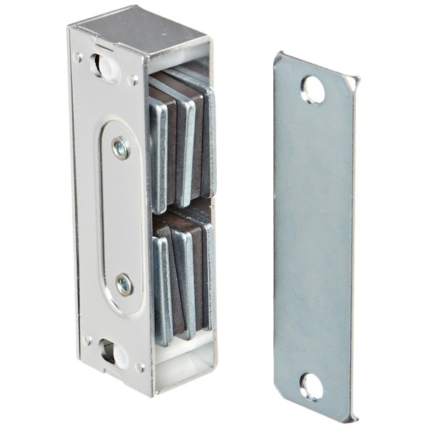 Rockwood 901.ALM Aluminum Extra Heavy Duty Magnetic Catch, 13/16" Width x 3-1/3" Height x 1" Thickness, Natural Aluminum Finish