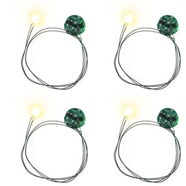 YOTSUBA+ LED Light, Magnet Switch, Set of 4, Craft Kit, with Leads, Buttons, Small, Ultra-Small, Wireless, Magnetic, Crafts, Freedom Research, Parts, Plastic Model, Figure, Miniature, Diorama, Model