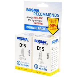 Bosma for better life 545120 Bosma Xenon Headlight Bulb D1S 4300K 85V 35W PK32d-2 Double Set