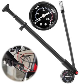 Vaileal High Pressure Damper Pump, High Pressure Shock Pump, Portable Shock Absorber Pump, Fork Pump, Mini Bicycle Pump, Bicycle Tyre Shock Pump for MTB, Bicycle, Suspension Fork, Rear Suspension (Max