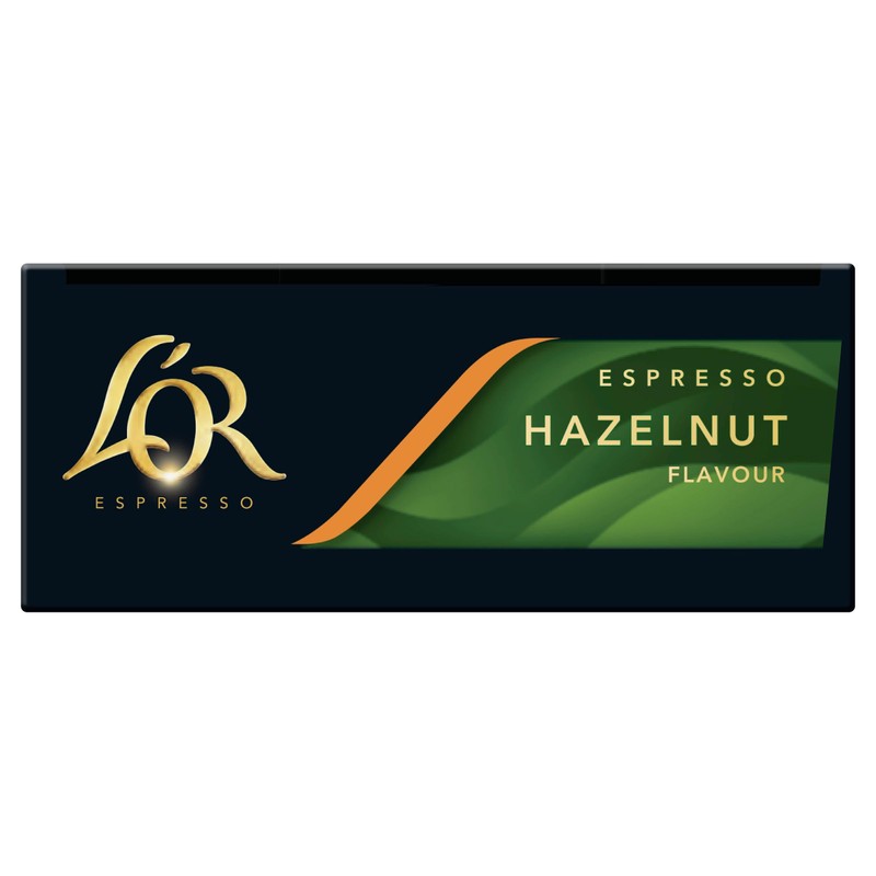 L'OR Espresso Hazelnut - 100 Aluminium Capsules Compatible with Nespresso®