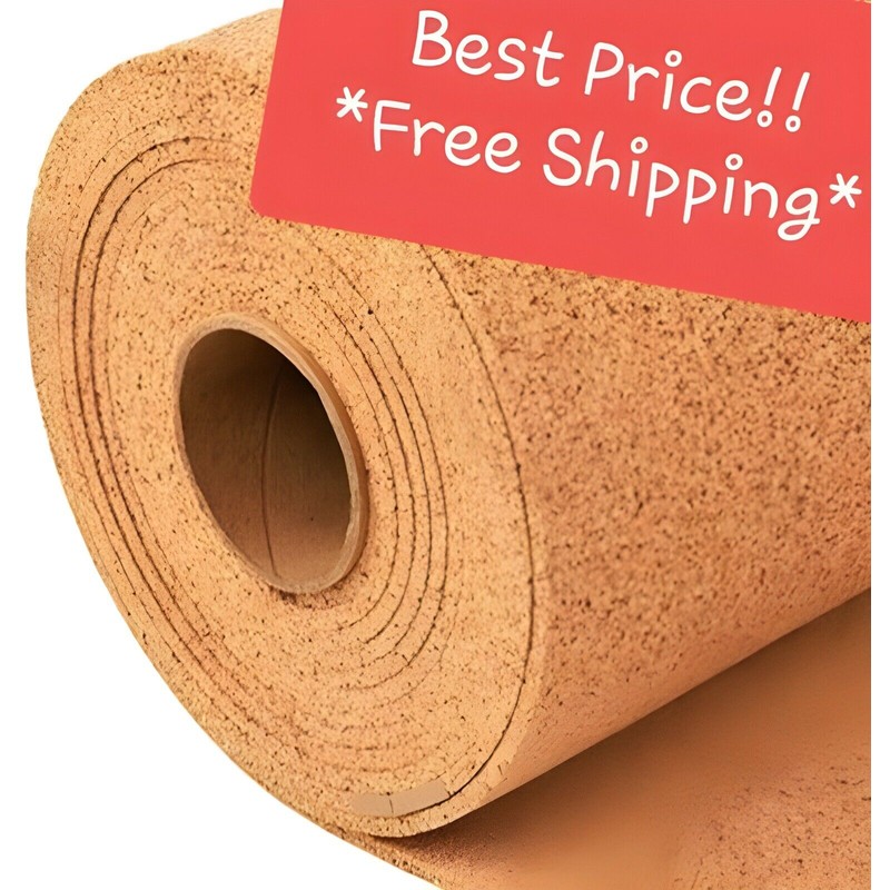 Portugal 4' WIDE (BY THE FOOT) 1/4" THICK ONE CORK