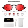 WMG Retro Oval Sunglasses for Men and Women- Small Hippie