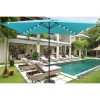 10 X 6.5t Rectangular LED Lighted Patio Umbrellas for Garden