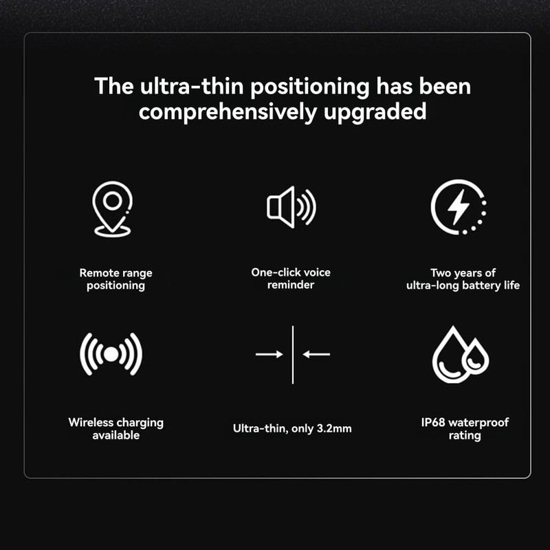 Peakloong Mini GPS Tracking Device Wireless Charging Tracking Location GPS